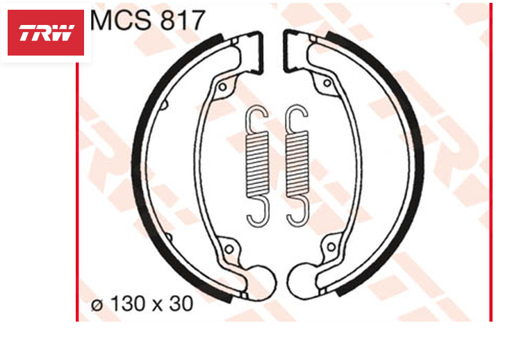 Ganasce freno TRW MCS817