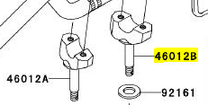 SUPPORTO MANUBRIO DX Z1000/750/S