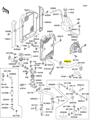 HOSE-COOLING/ TUBO REFRIGERANTE LTD/EN 450/500 1985/1996