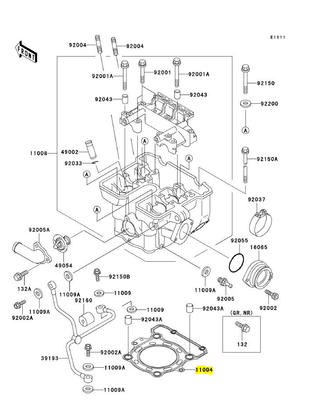 GASKET-HEAD/ GUARNIZIONE DI TESTA KLX 1993/2020