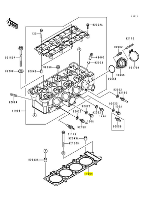 GASKET-HEAD/ GUARNIZIONE TESTA ZX9R 1998/1999