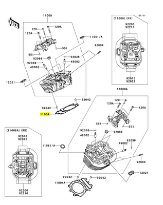 GASKET-HEAD,FR/ GUARNIZIONE TESTA FRONTALE VN 1700 2009/2023