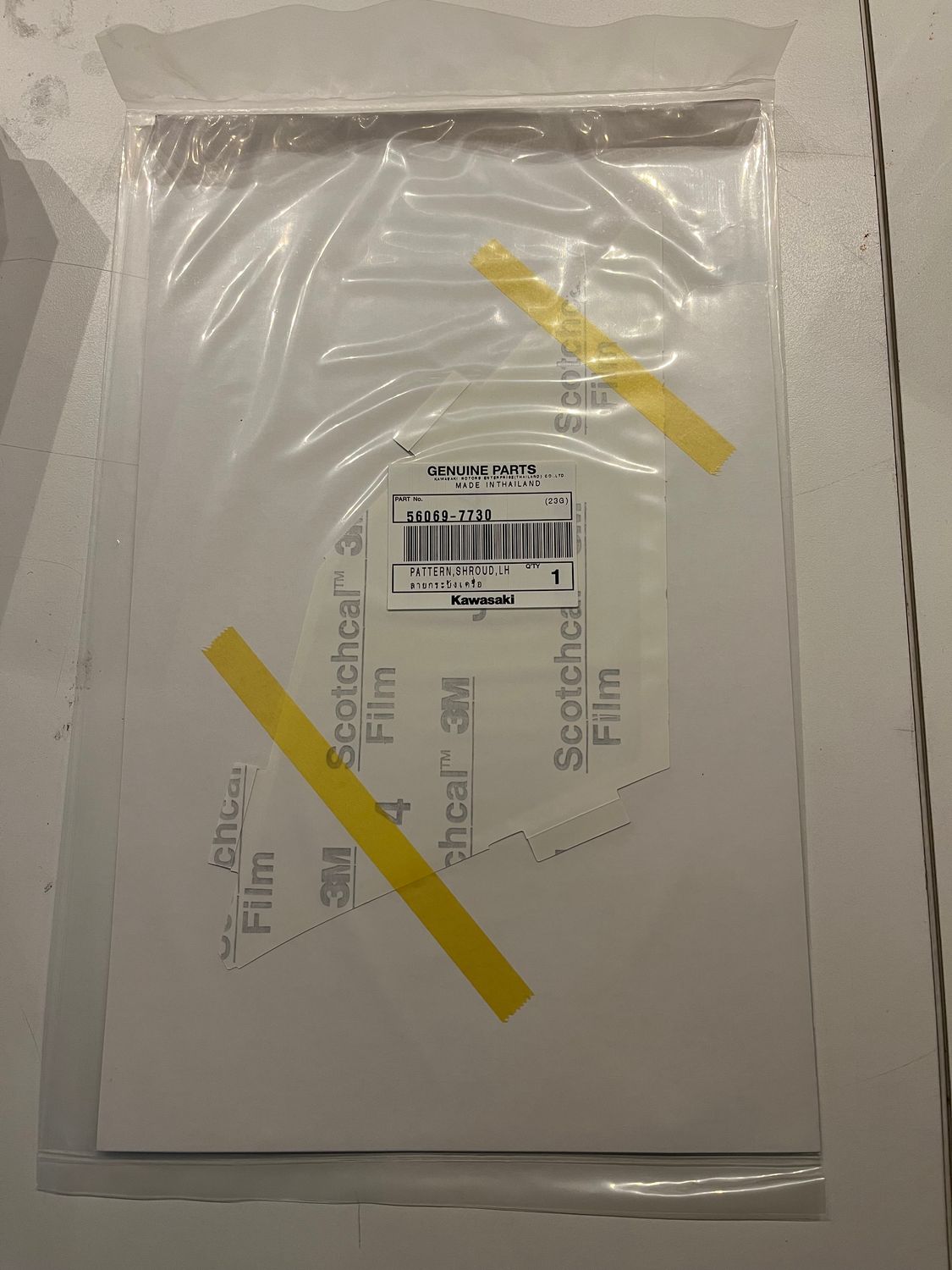 PATTERN,SHROUD,LH/ STICKER CARENA SX Z800 2013/2016