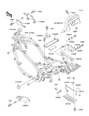 BRACKET,IGNITER/ STAFFA DX TELAIETTO GPZ 500S 1994/2009