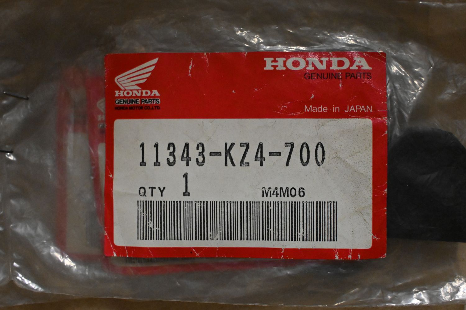 11343KZ4700 ANELLO DI GOMMA HONDA ORIGINALE