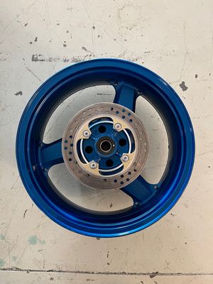 CERCHIO POSTERIORE PER KAWASAKI NINJA ZX 12 R 2002 - 2005 BLU CERCHIO POSTERIORE PER KAWASAKI NINJA ZX 12 R 2002 - 2005 BLU