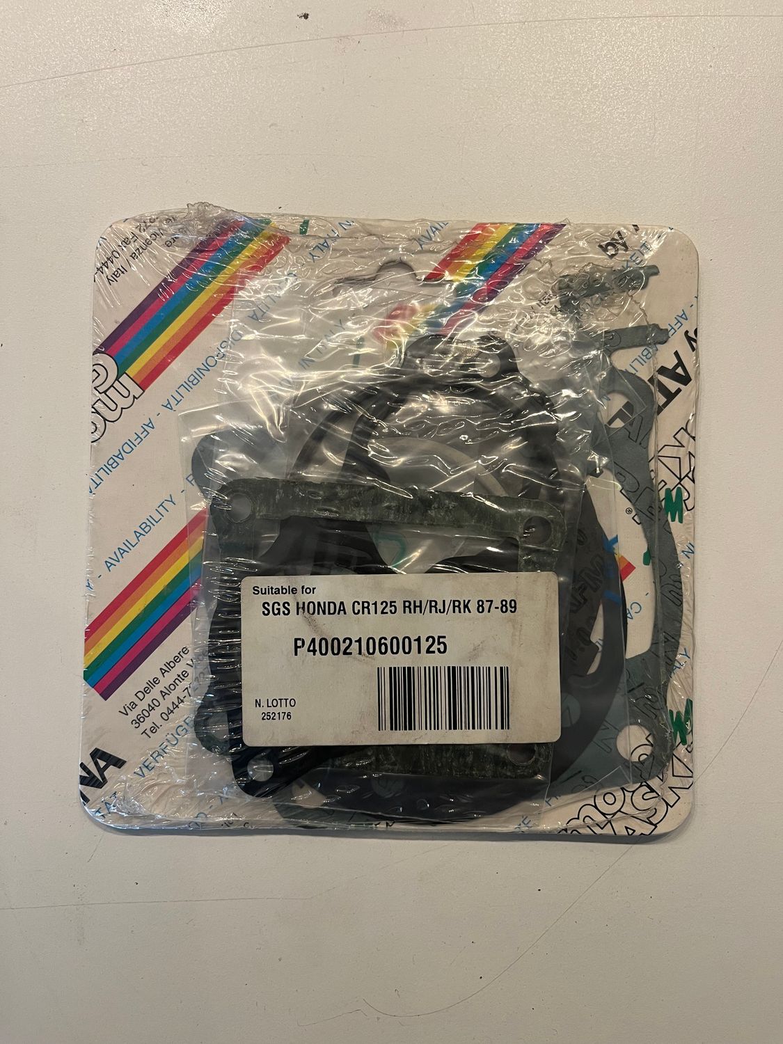 KIT GUARNIZIONI SMERIGLIO ATHENA SGS HONDA CR 125 RH/RJ/RK 87-89