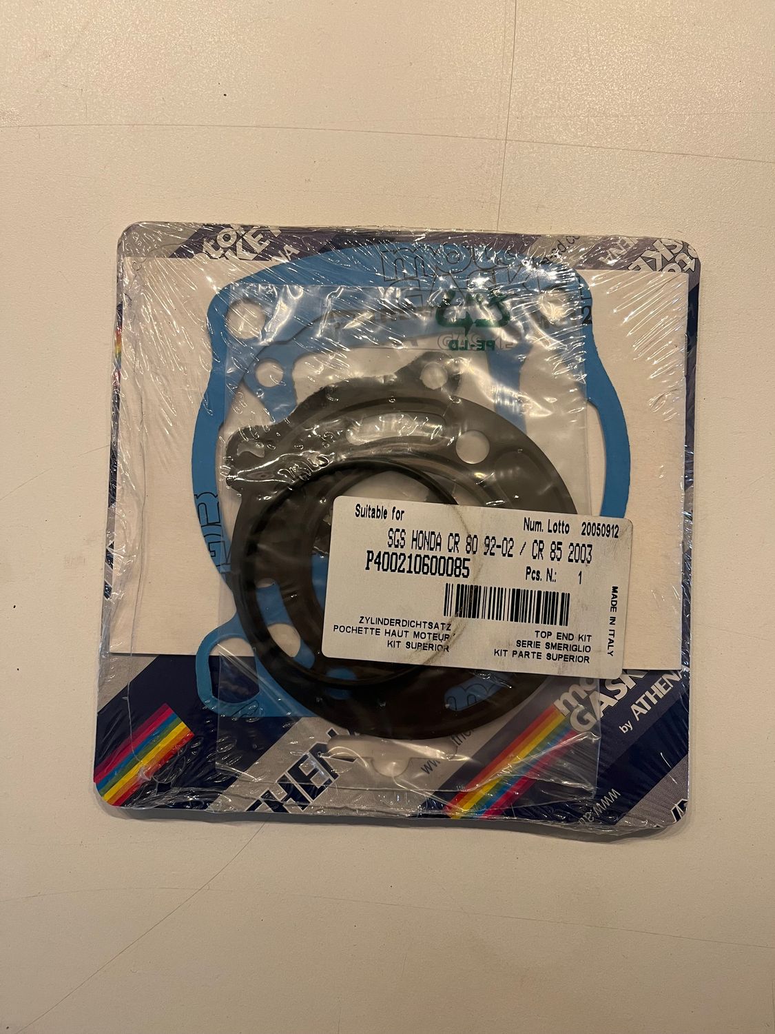 KIT GUARNIZIONI CILINDRIO SMERIGLIO ATHENA SGS HONDA CR 80 92-02/ CR 85 2003