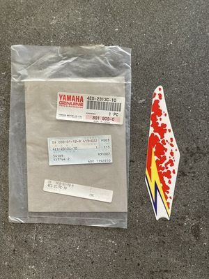 DECALCOMANIA COPRIFORCELLA DESTRA YAMAHA YZ80LW 94