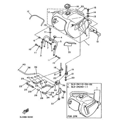SET ADESIVI SERBATOIO YAMAHA XTZ750