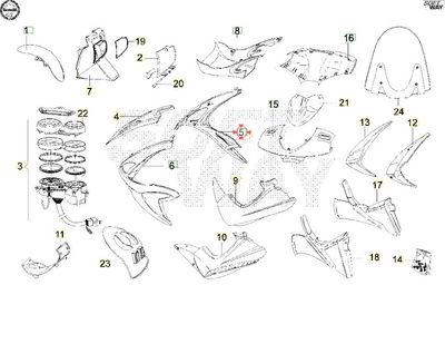 SCUDO INFERIORE DESTRO BENELLI SCUDO INFERIORE DESTRO BENELLI