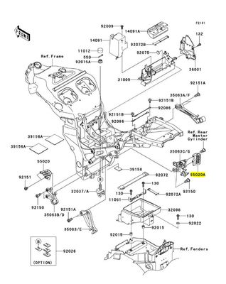 PARA TACCO PEDANA GUIDATORE DX KAWASAKI ZX12R 2002