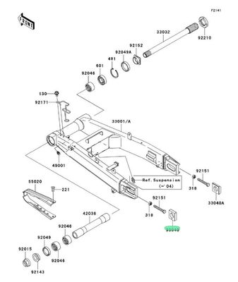 TENDICATENA/REGISTRO KAWASAKI SX