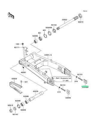 TENDICATENA/REGISTRI KAWASAKI DX