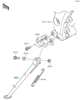 CAVALLETTO LATERALE KAWASAKI USATO