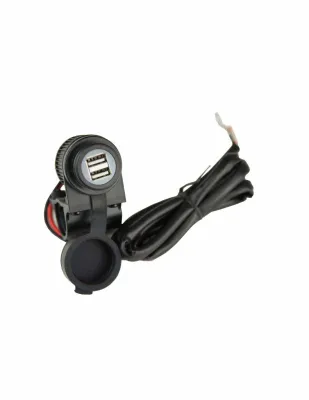 PRESA 5V/2A DOPPIA PORTAUSB UNIVERSALE PER MOTO
