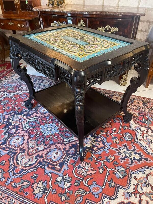 TABLE DE MILIEU NAPOLEON III signée MARTIN BREY