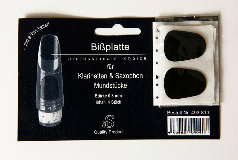 Bissplatte schwarz (4 Stk.) Bissplatte schwarz (4 Stk.)