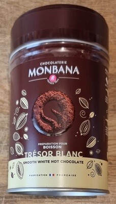 Chocolaterie Monbana, 250gr, Trésor blanc