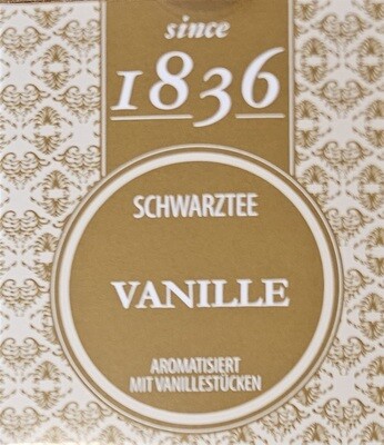 Thé noir vanille / Schwarztee Vanille  15 sachets pyramide