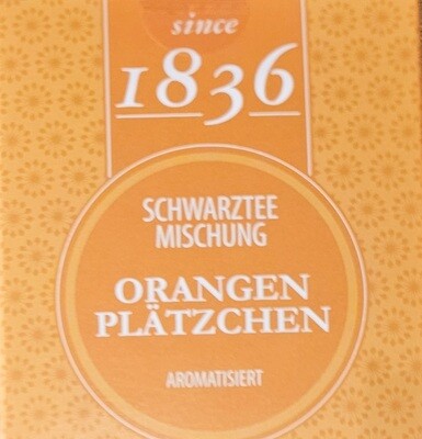 Thé noir Biscuits d&#39;orange / Schwarztee Orangen Plätzchen 15 sachets pyramide