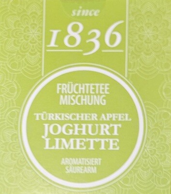 Pomme turque yaghurt lime / Türkischer Apfel Joghurt Limette  15 sachets pyramide