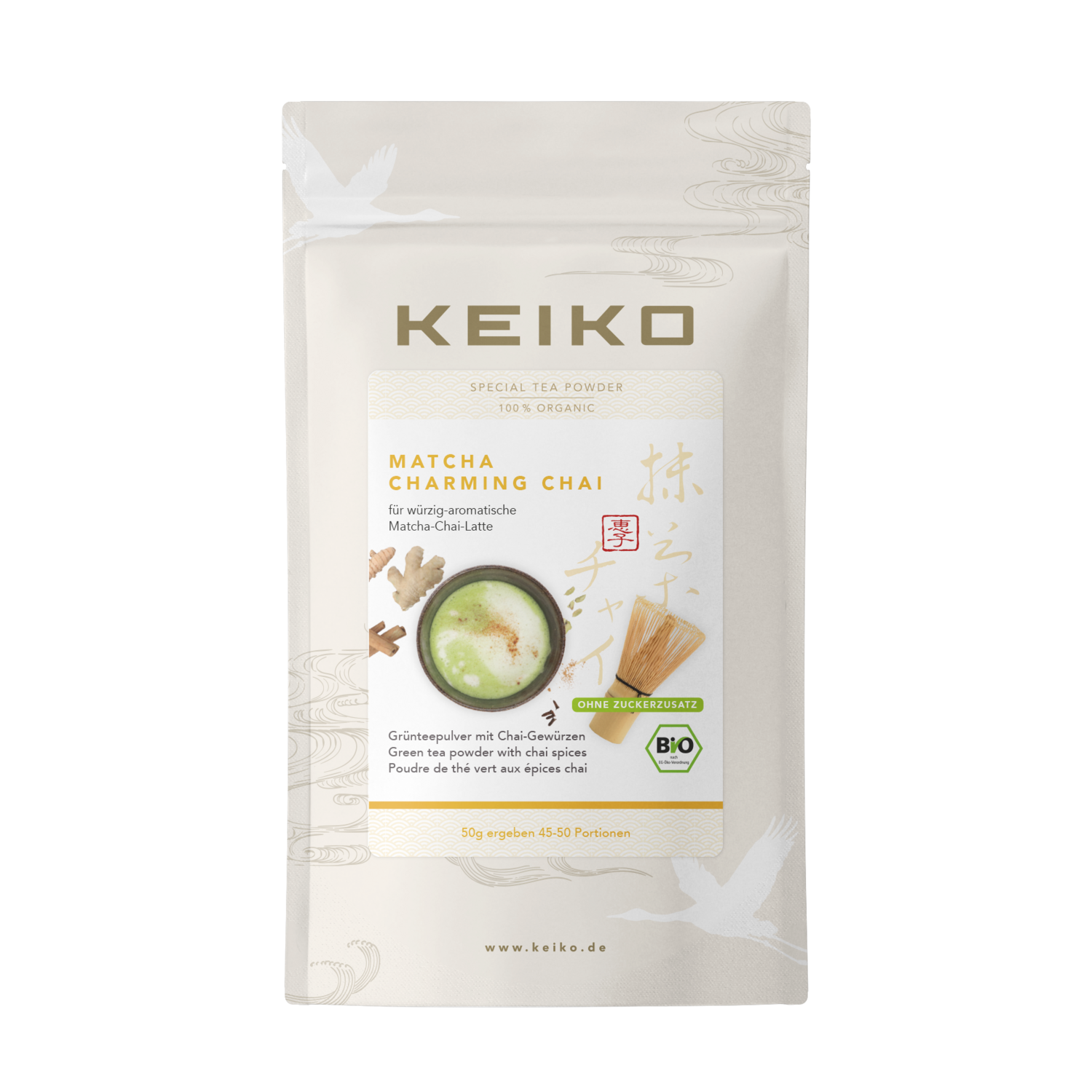 Matcha Charming Chai aux épices chai - Matcha mit Chai-Gewürze   50gr   Bio