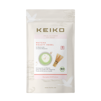 Matcha Roasty rebel , avec riz grillé - Matcha mit Röstreis   50gr   Bio