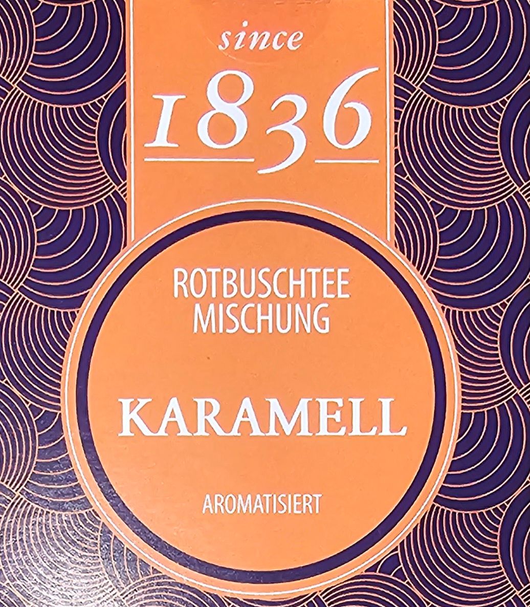 Rooibos caramel / Rotbustee Karamell  15 sachets pyramide