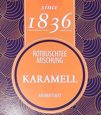 Rooibos caramel / Rotbustee Karamell  15 sachets pyramide