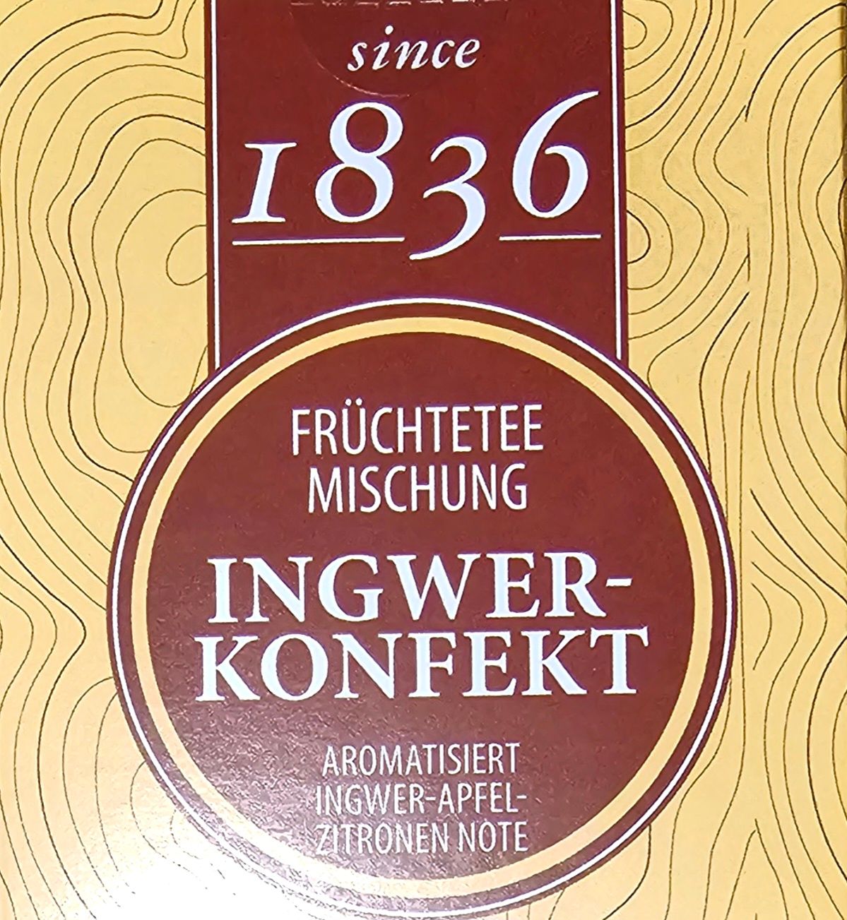 Bonbon au gingembre / Ingwer Konfekt (Infusion fruitée-Früchteteemischung) 15 sachets pyramide