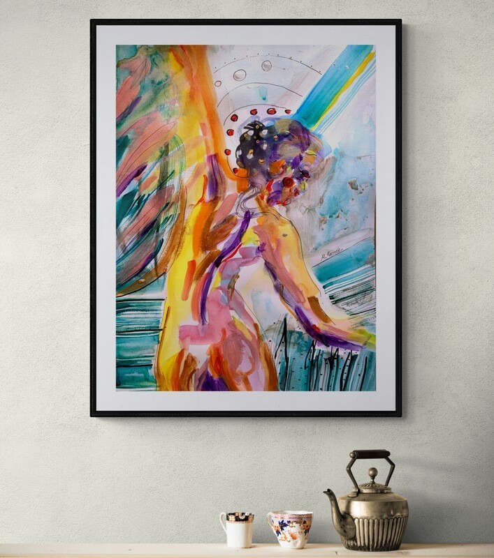 Abstract Art Print Woman ‘Dancing’