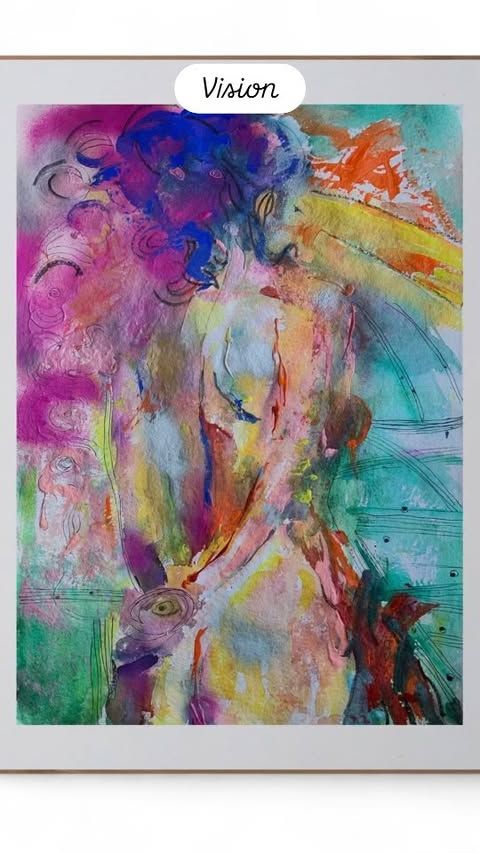 Abstract Art Nude Body Original Painting ‘Vision’