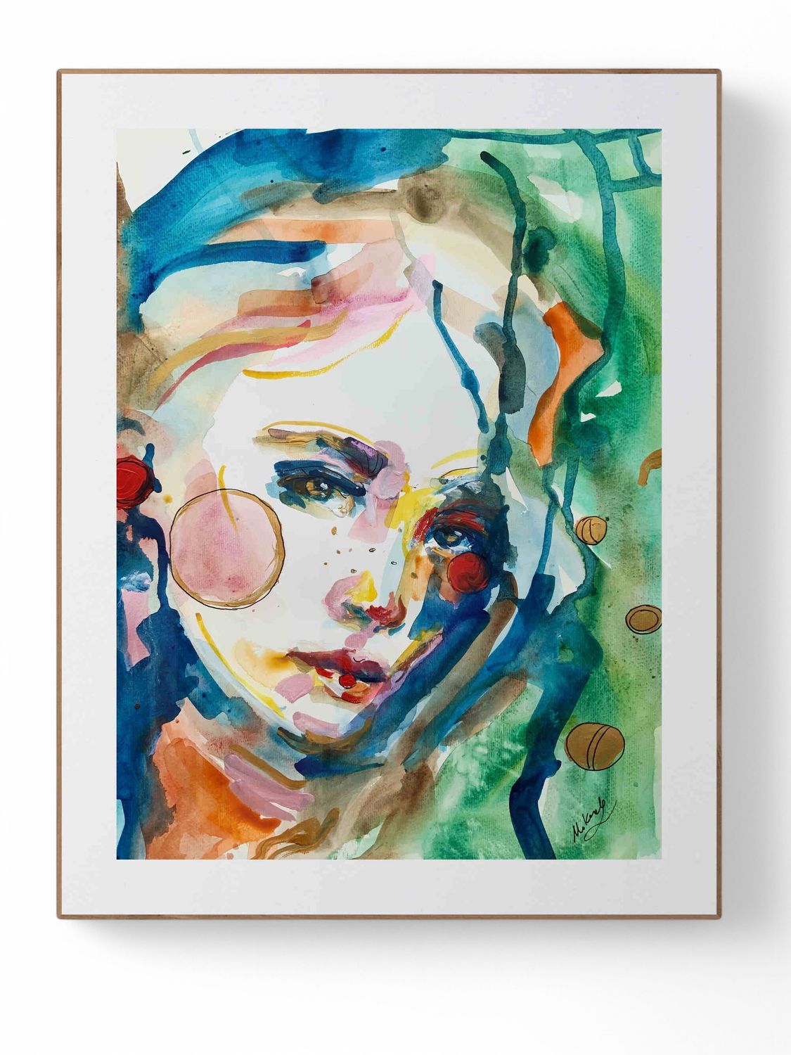 Abstract Portrait Art Giclée Print Woman Face ‘Fashion’