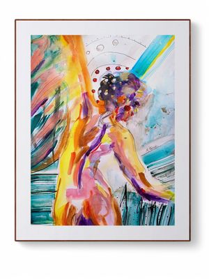 Abstract Giclée Art Print Woman ‘Dancing’