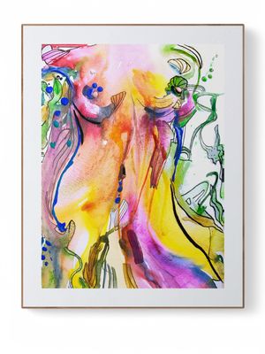 Abstract Nude Art Giclée Print Woman Body ‘Flower’