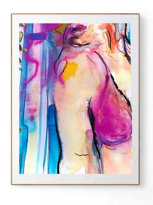 Abstract Art Giclée Print Woman Body ‘Simple Things’