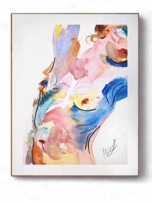Abstract Nude Art Giclée Print Woman Body ‘Curve’