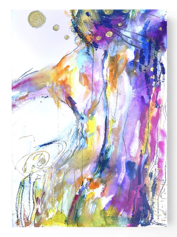 Abstract Nude Art Woman Body Painting ‘Constellation’