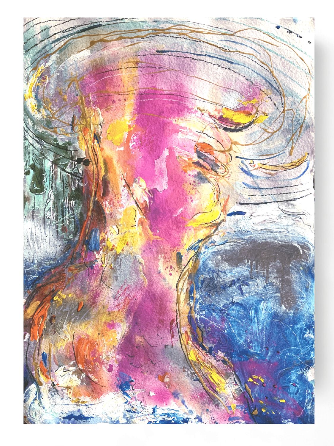 Abstract Nude Art Woman Body Painting ‘Whirlwind’