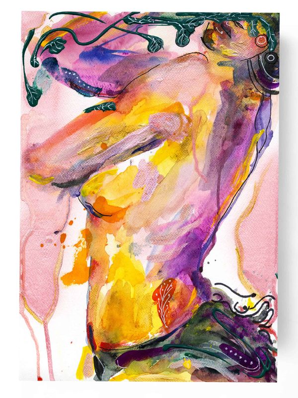 Abstract Nude Art Woman Painting ‘Soul’