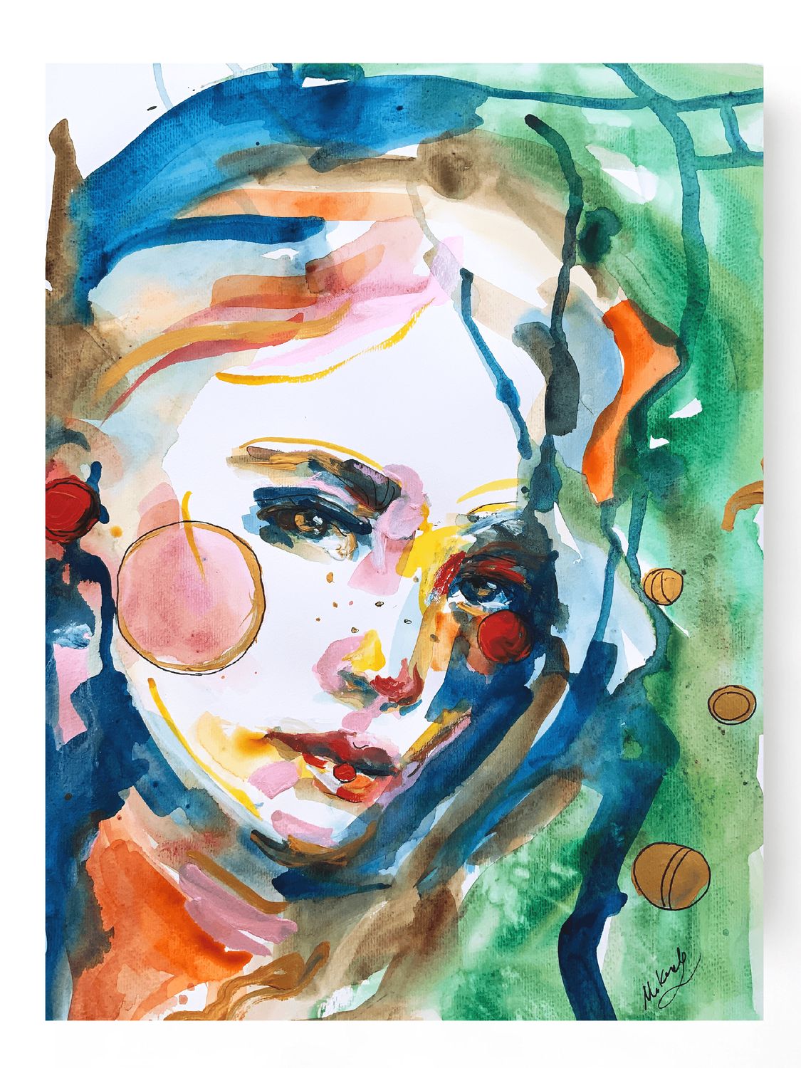 Abstract Portrait Art Woman ‘Fashion’