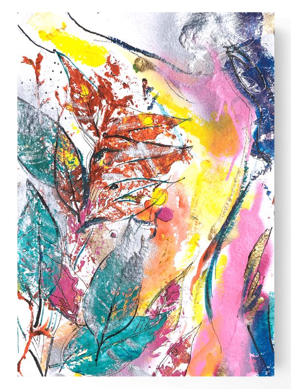 Abstract Art Canvas Print ‘Garden’