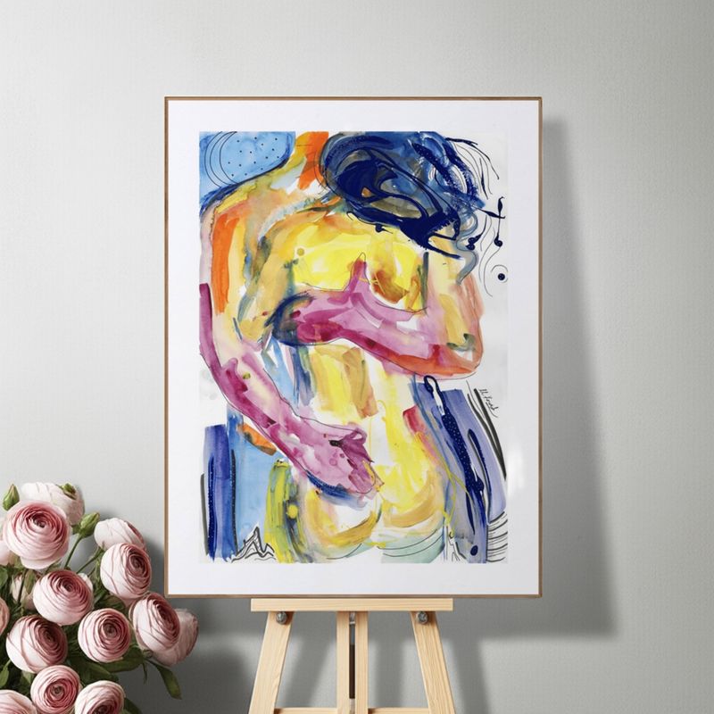 Abstract Couple Art Prints