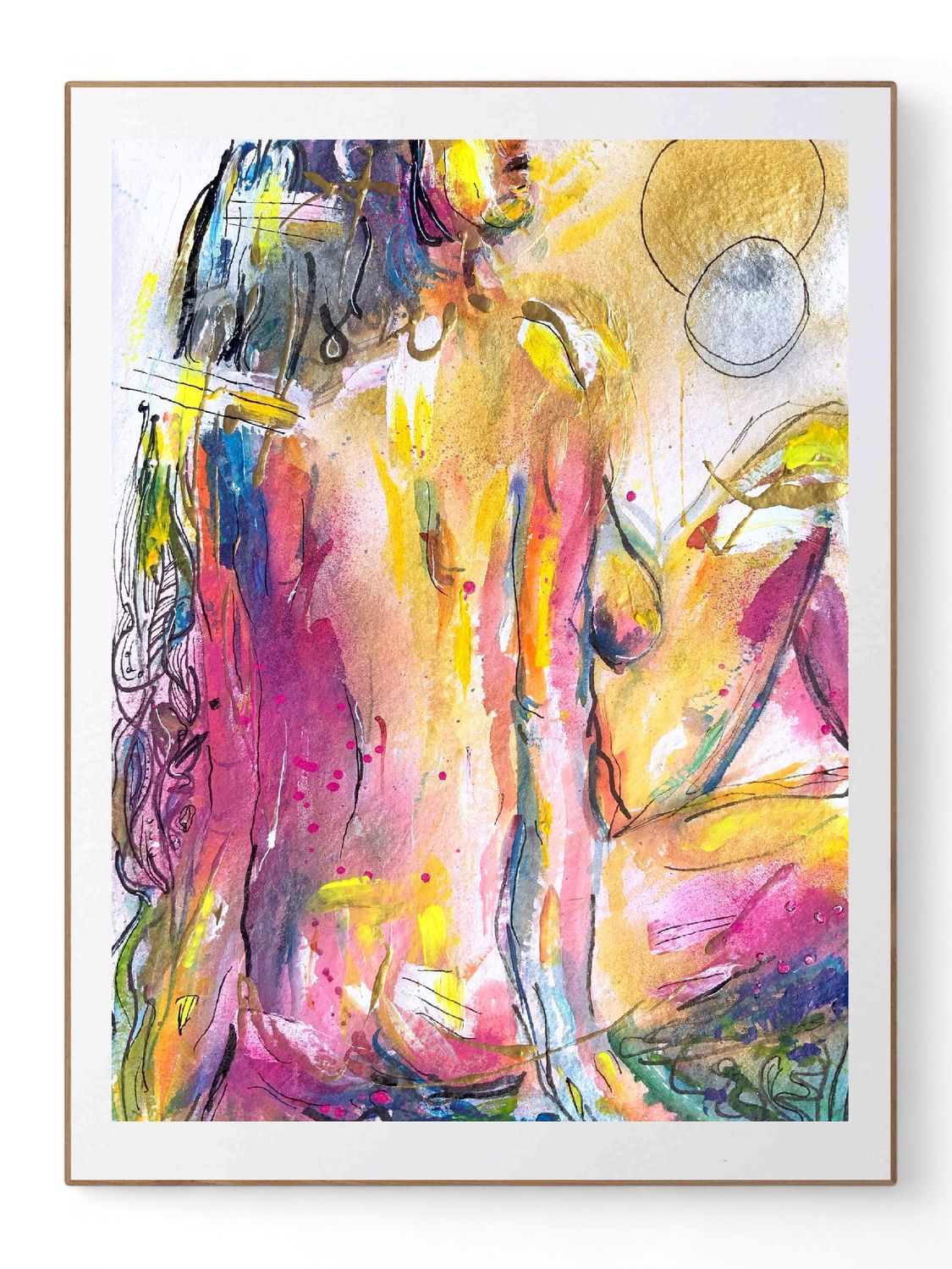 Abstract Nude Art Giclée Print Body ‘Take a Breath’