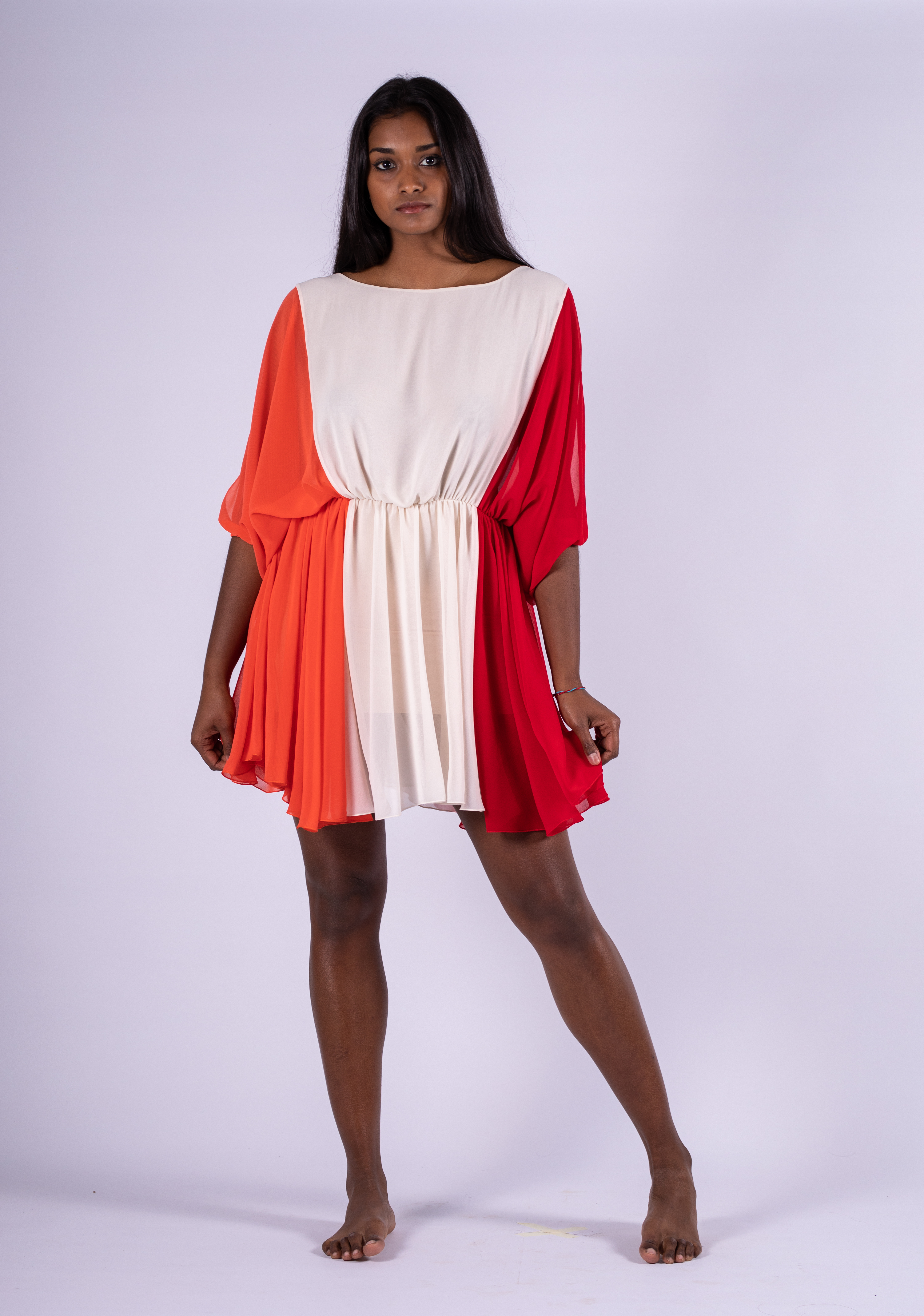 Abito multicolor corto District by Margherita Mazzei