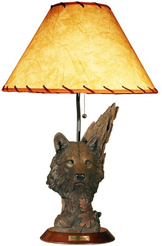 Wolf Portrait Lamp
