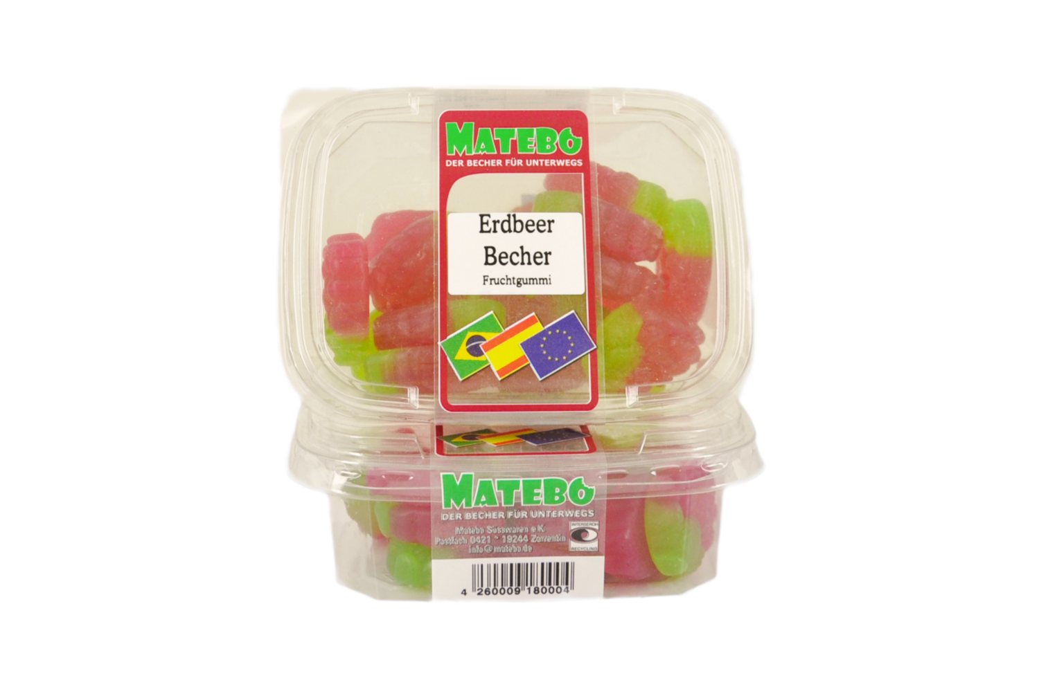 Erdbeer Becher (Fruchtgummi)