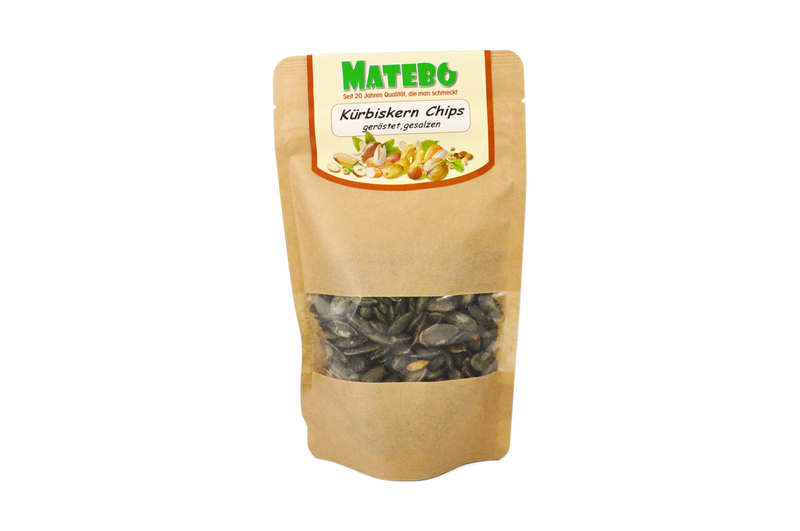 Kürbiskern Chips (geröstet, gesalzen) Kürbiskern Chips (geröstet, gesalzen)