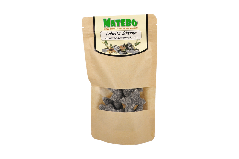 Lakritz Sterne (Weichlakritz) - Starklakritz / Erwachsenenlakritz